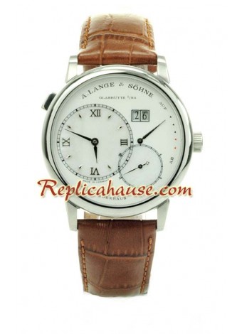 A. Lange and Sohne Grand Lange 1 Leather Wristwatch ALANGE19