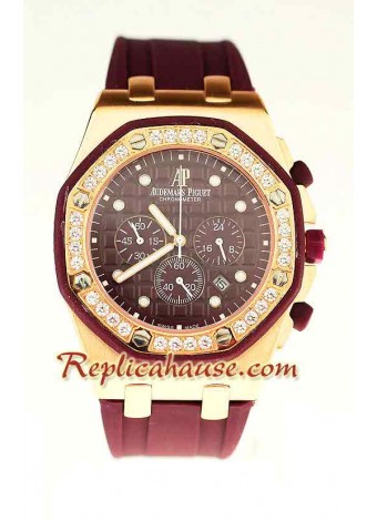 Audemars Piguet Royal Oak Offshore Team Alinghi 18K Gold Plated Wristwatch ADPGT109