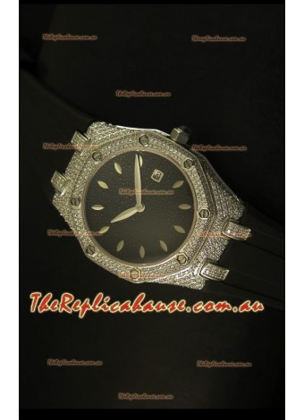 Audemars Piguet Royal Oak Ladies Timepiece in Black 