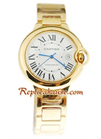 Ballon Blue De Cartier Yellow Gold Wristwatch CTR20