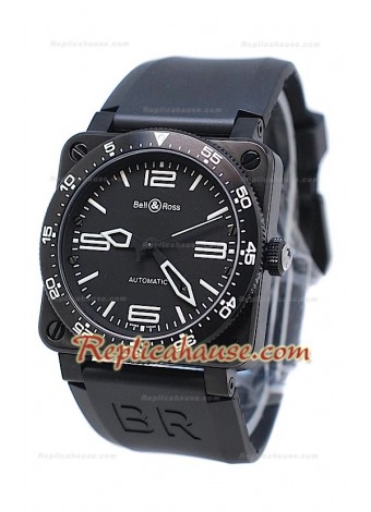 Bell and Ross BR 03 Type Aviation Carbon Swiss Watch