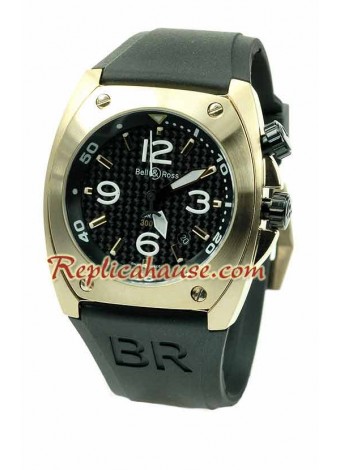 Bell and Ross BR 02 Pink Gold Wristwatch BELLRS06