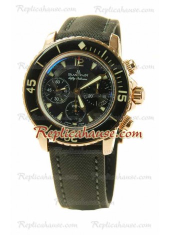 Blancpain Fifty Fathoms Flyback Chronograph Swiss Wristwatch BLCNPN01