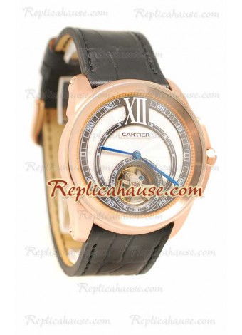 Calibre de Cartier Flying Tourbillon Wristwatch CTR24