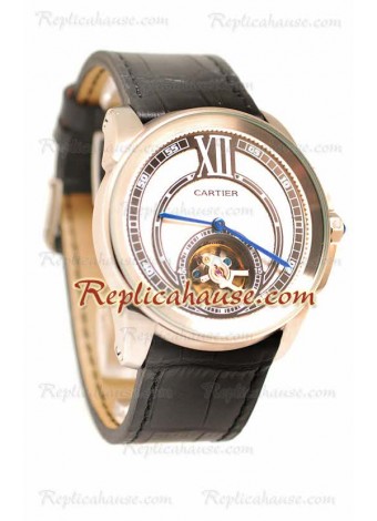 Calibre de Cartier Flying Tourbillon Wristwatch CTR32
