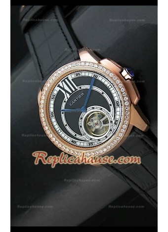 Calibre De Cartier Japanese Tourbillon Replica Watch