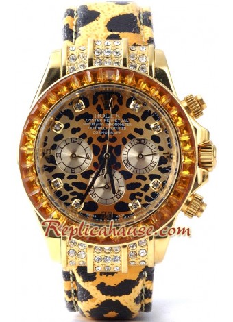 Rolex Daytona Leopard Edition Wristwatch ROLX222