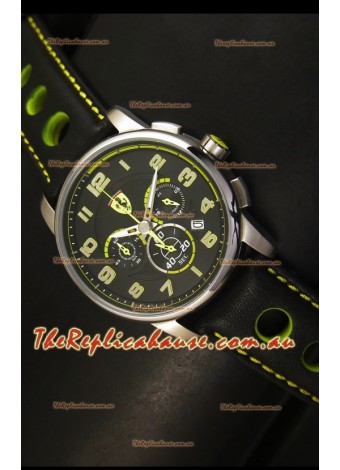 Scuderia Ferrari Heritage Chronograph Watch in Steel Case 