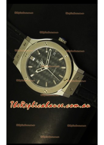 Hublot Classic Fusion 39MM Steel Case Timepiece Carbon Dial