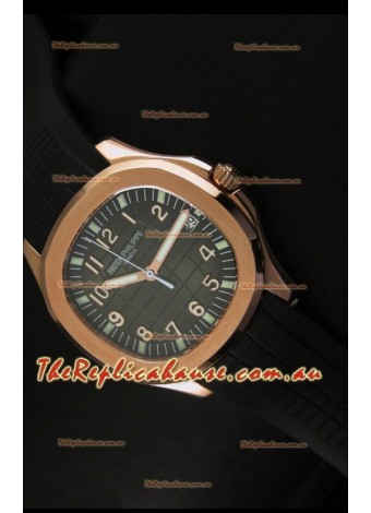Patek Philippe Aquanaut Rose Gold in Grey Dial Timepiece - 1:1 Mirror Replica