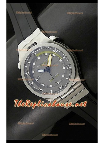 Porsche Design Diver Titanium Swiss Replica Rubber Strap Watch