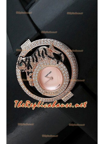 Le Cirque Animalier de Cartier Swiss Replica Watch with Genuine Swarovski Crystals
