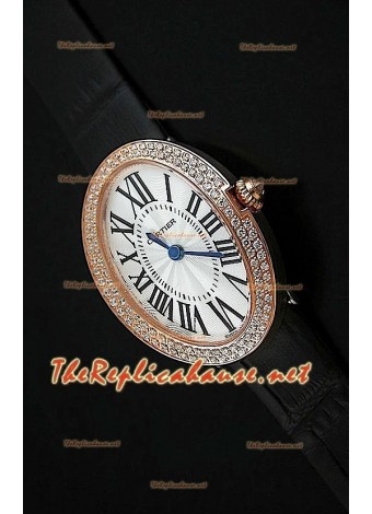 Cartier Baignoire Ladies Replica Watch in Rose Gold 