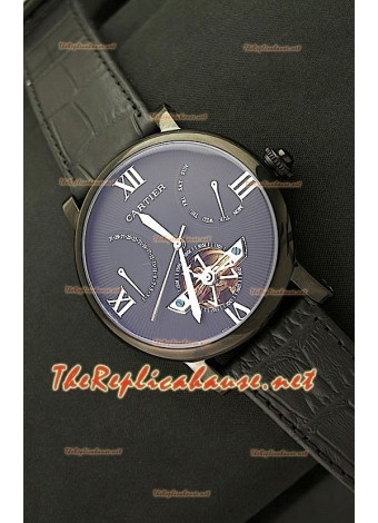 Cartier Calibre Tourbillon Japanese Watch in Black Dial