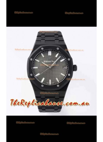 Audemars Piguet Royal Oak PVD Coated Swiss Replica Watch 3120 Swiss Movement - Grey Dial 