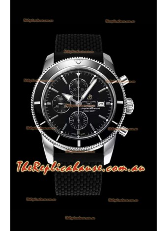 Breitling SuperOcean Heritage II 44MM Black Dial Swiss Replica Timepiece 