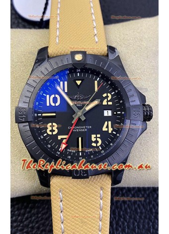 Breitling Avenger GMT 45V32395101B1X1  1:1 Mirror Swiss Replica Watch - Titanium Case