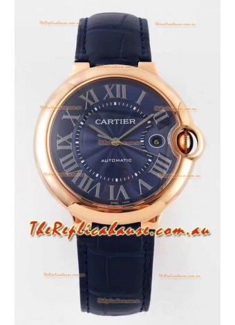 Ballon De Cartier Swiss Automatic 1:1 Mirror Quality 42MM in Rose Gold Casing
