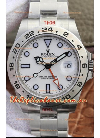 Rolex Explorer M216570-001 1:1 Mirror Replica Watch - White Dial in 904L Steel 42MM
