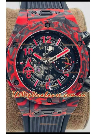 Hublot Big Bang Unico Red Carbon Las Vegas Boutique Edition Swiss Replica Watch 