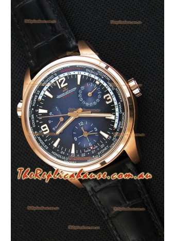 Jaeger-LeCoultre Polaris Geographic Pink Gold Swiss Replica Watch - 904847J