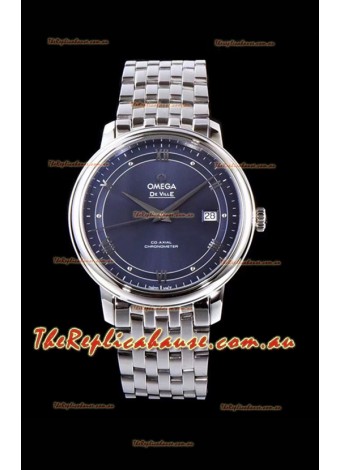 Omega De Ville Prestige Co-Axial 36.8MM Blue Dial 1:1 Swiss Mirror Replica Timepiece 