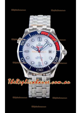 Omega Seamaster Diver 300M 007 Commander's Edition Swiss 1:1 Mirror Timepiece 904L Steel 