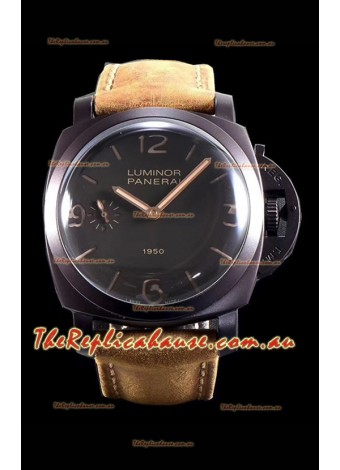 Panerai Luminor 1950 3 Days PAM00375 Composite Cased Vintage Edition Swiss Replica Timepiece 