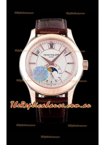 Patek Philippe 5205R-001 Complications MoonPhase 1:1 Mirror Swiss Replica Timepiece 