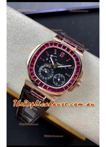 Patek Philippe Nautilus 5724R 1:1 Quality Swiss Replica Watch in Black Dial