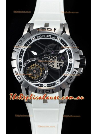 Roger Dubuis Excalibur Spider Flying Tourbillon Skeleton Titanium Casing 1:1 Mirror Swiss Timepiece