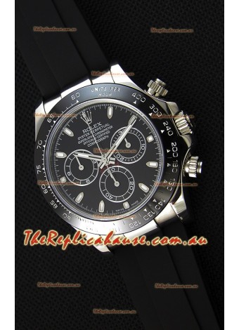 Rolex Cosmograph Daytona Black Dial Original Cal.4130 Movement - Ultimate 904L Steel Watch
