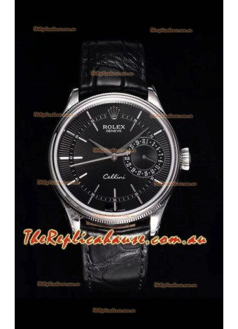 Rolex Cellini Date Ref#50519 Replica 1:1 Mirror 904L Steel Timepiece Black Dial