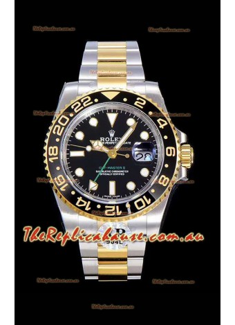 Rolex GMT Masters II 116713 Yellow Gold Swiss Replica 1:1 Mirror Timepiece 904L Steel 