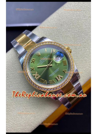 Rolex Datejust 126283RBR-0012 36MM Swiss 1:1 Mirror Replica  in 904L Green Dial