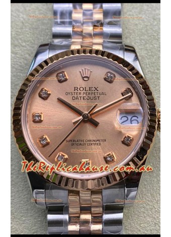 Rolex Datejust 278271 31MM Swiss Replica in 904L Steel in Champange Dial - 1:1 Mirror Replica