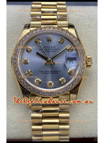 Rolex Datejust 31MM Swiss Watch in 904L Steel Yellow Gold Watch 1:1 Mirror Replica