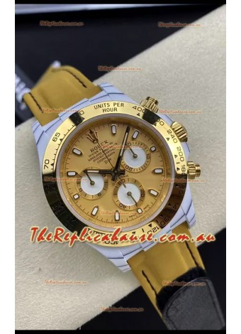Rolex Cosmograph Daytona DiW GOLDEN ESSENCE Edition White Carbon Fiber Watch - Cal.4130 Movement 