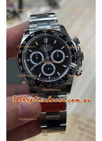 Rolex Cosmograph Daytona M126500LN Black Dial Original Cal.4131 Movement - 904L Steel Watch
