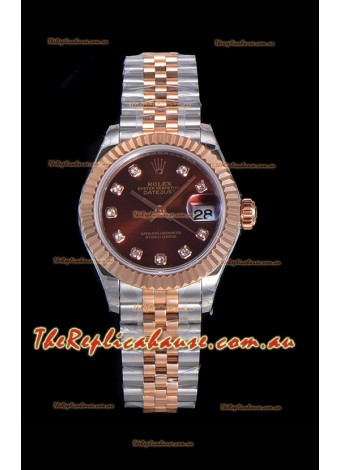 Rolex Datejust Ladies Swiss Watch in 904L Steel Casing - Swiss ETA Movement 1:1 Mirror Replica
