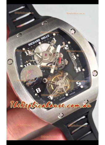 Richard Mille RM001 Genuine Tourbillon Swiss Replica Watch in Titanium Casing