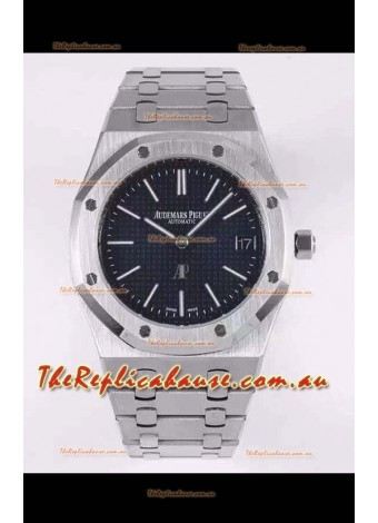 Audemars Piguet Royal Jumbo Oak Extra Thin Swiss Replica - 1:1 Mirror Replica Watch 904L Steel Blue Dial