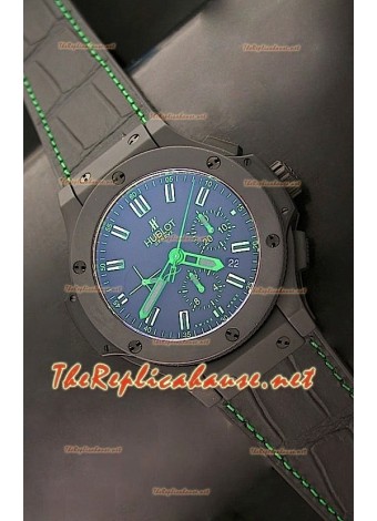 Hublot Big Bang Ceramic Case with Matte Finish and Green Markers