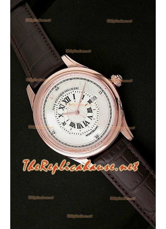 Mont Blanc Mechanique Horlogere Swiss Watch in Pink Gold