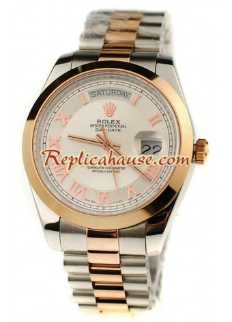 Rolex Day Date Two Tone Swiss Wristwatch ROLX546