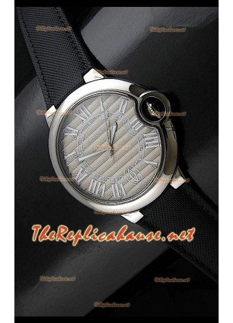 Ballon De Cartier Swiss Automatic Watch in Leather Strap - 42MM