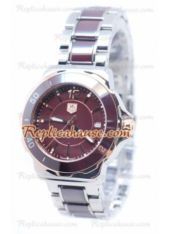 Tag Heuer Formula 1 Quartz Brown Ceramic Bezel Wristwatch TAG-20110536