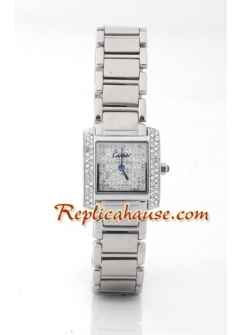Cartier Tank Francaise Diamonds - Ladies Wristwatch CTR250