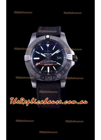 Breitling Avenger II BlackSteel GMT Swiss Replica Timepiece 1:1 Ultimate Swiss Replica Timepiece