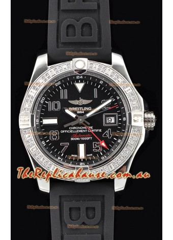 Breitling Avenger Steel GMT Swiss Timepiece 1:1 Ultimate Edition - Black Dial
